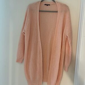 Women's Pink Duster Cardigan